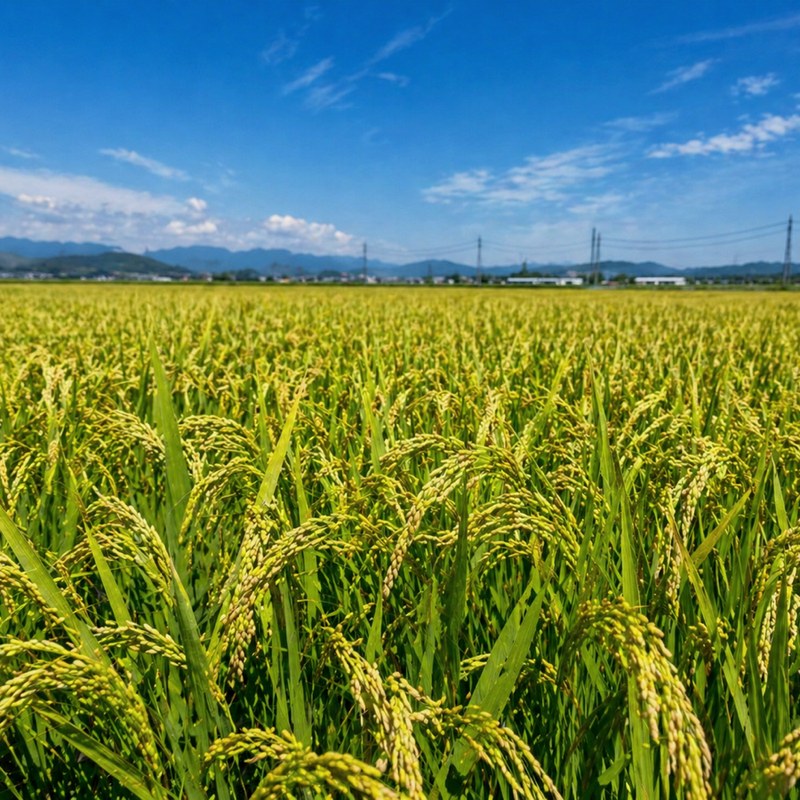 米と音 稲の成長と稲穂
