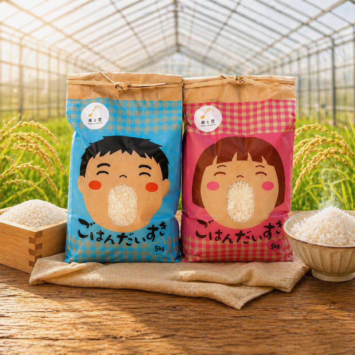 米と音 静岡県産コシヒカリ 白米5kg パッケージ